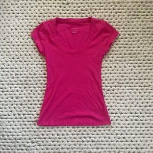 Pink Scoop Neck top Anthropologie
